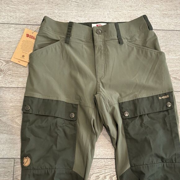 Fjallraven Keb Trousers Pants Womens 6 EU 38 Green G-1000 Curved Hiking Gorpcore - Picture 5 of 11
